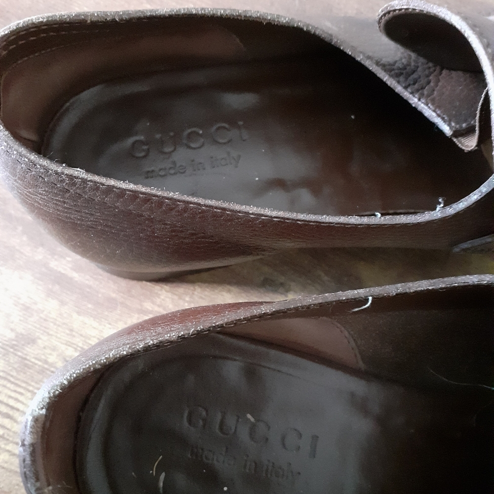 Gucci Men's calf skin leather dress loafers - Picture 8 of 12